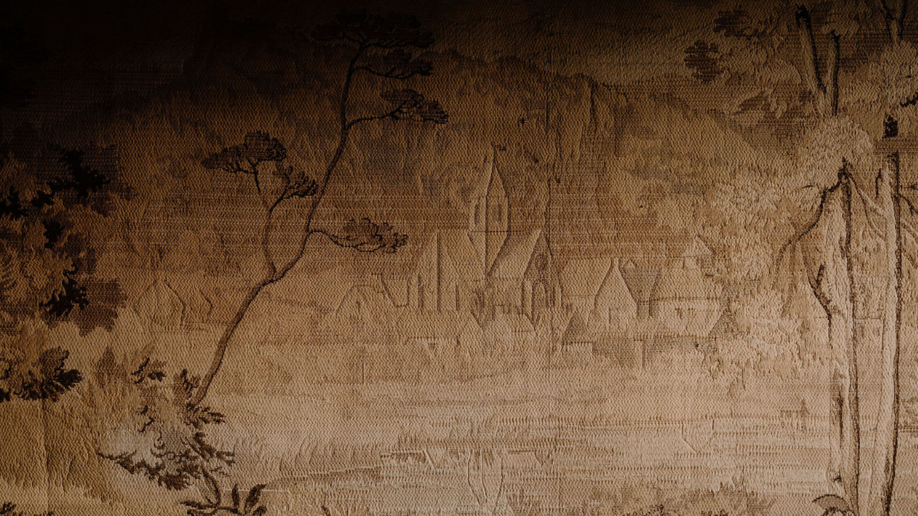 Lavishly decorated interiors at The Witchery, showcasing intricate details and hanging tapestries