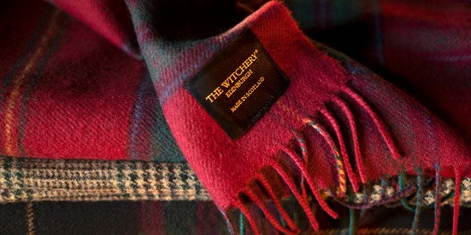 Bespoke tartan and tweed created for The Witchery in Edinburgh